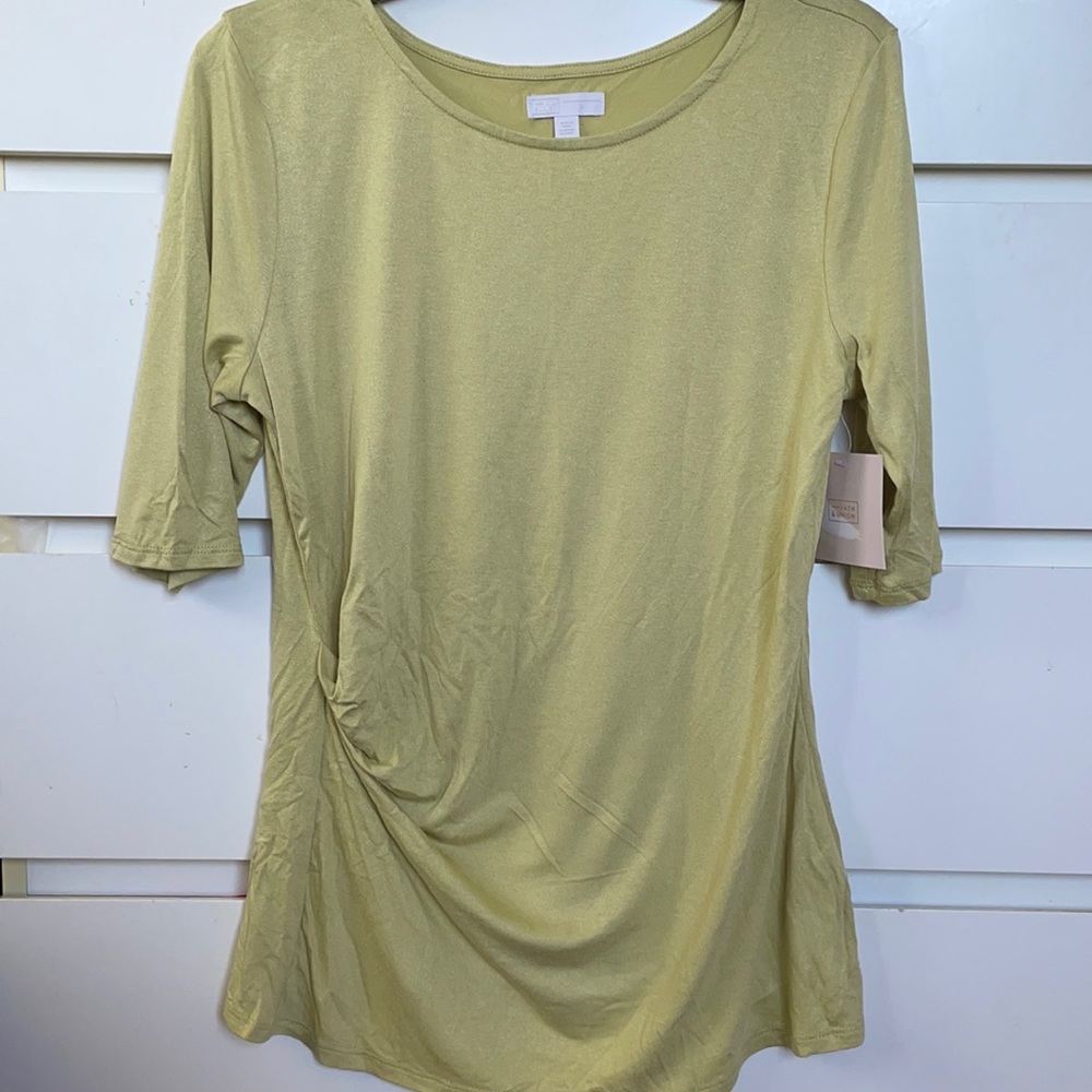 14th and Union Olive Green Blouse